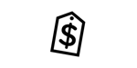 A person in a business suit stands on a staircase, holding a briefcase and reaching forward as they ascend, symbolizing progress and career advancement. The design is a simple black silhouette on a white background.