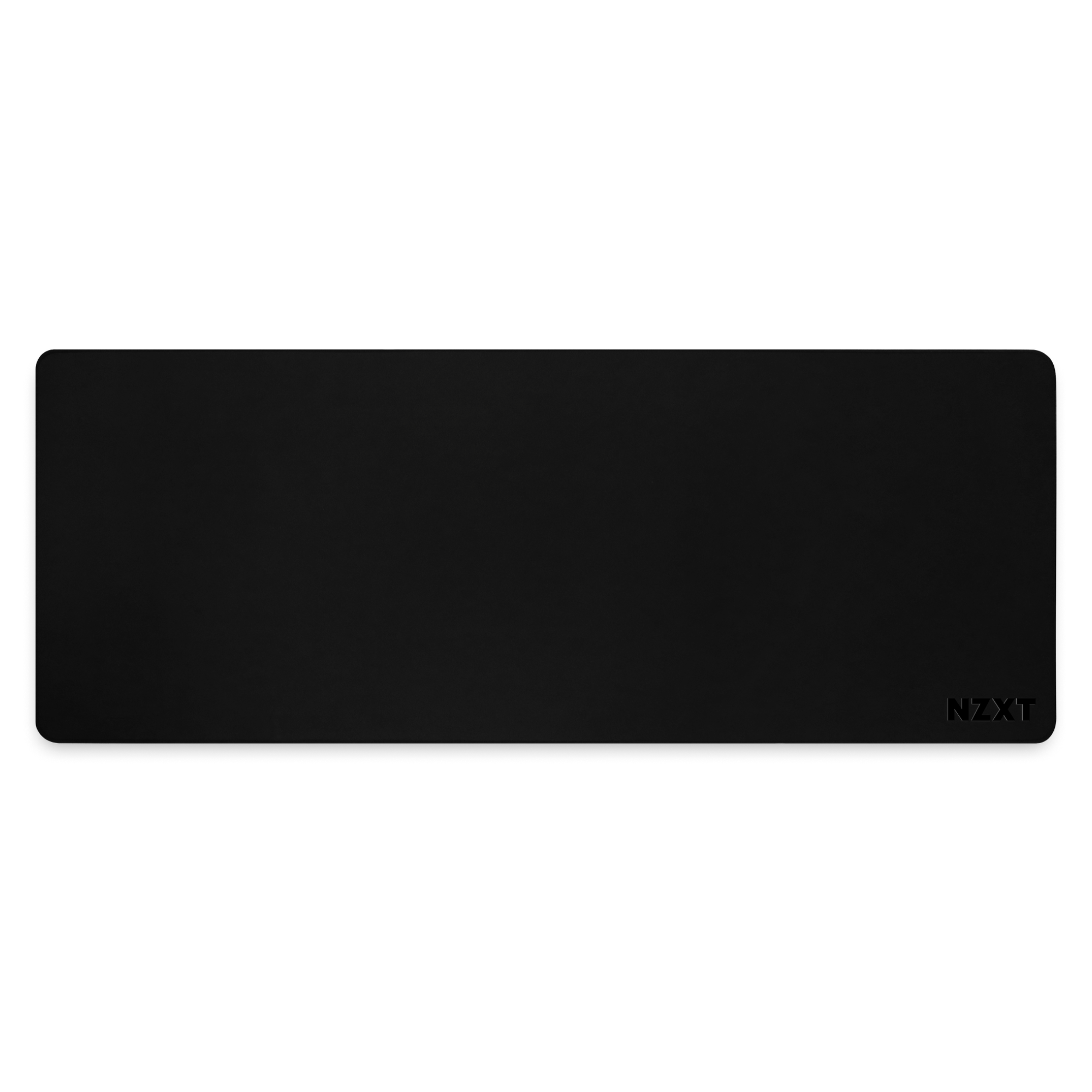 The NZXT MXL900 is a large, rectangular mouse pad with a low-friction surface, rounded edges, and the NZXT logo in the bottom right corner.
