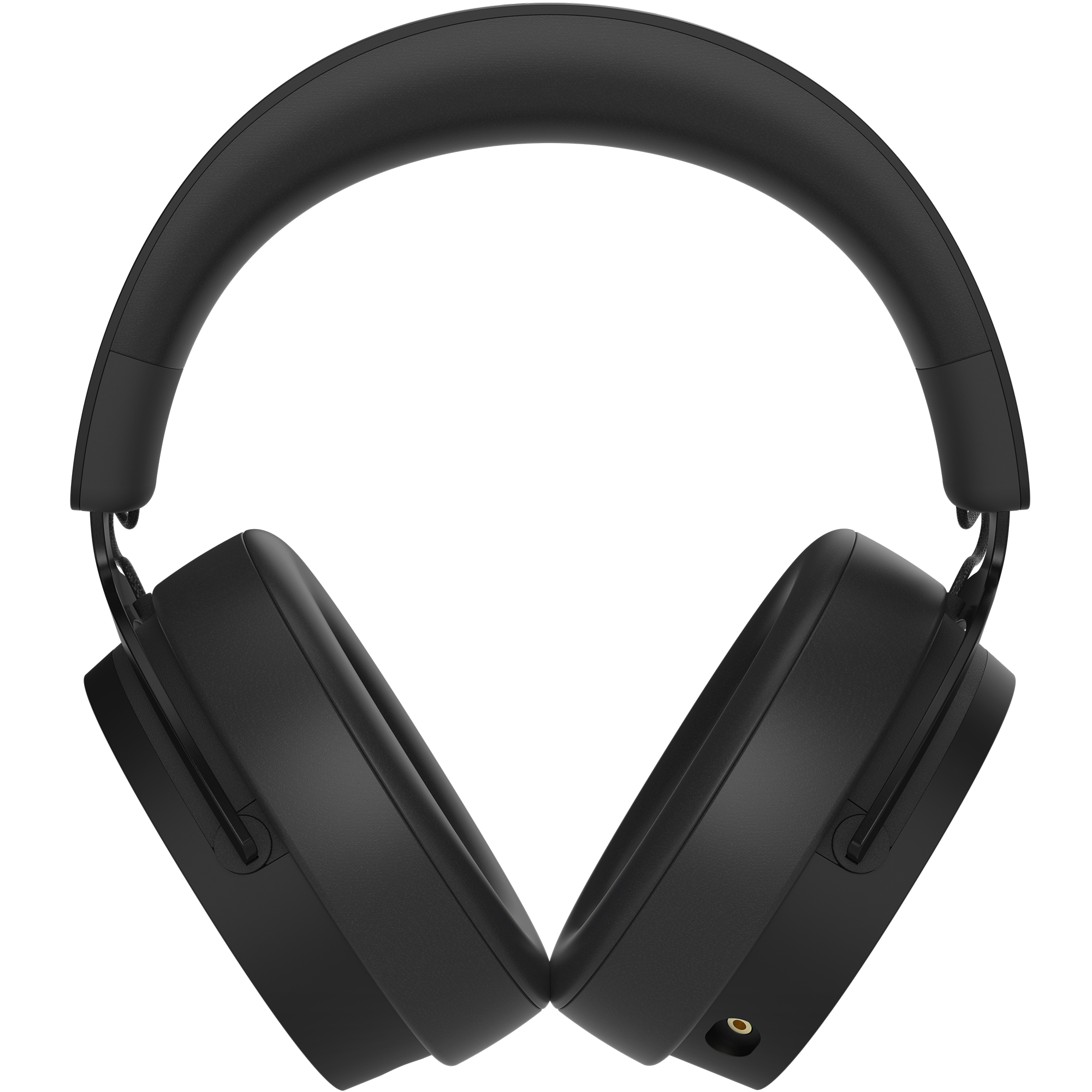 The NZXT Relay Headset is a pair of black over-ear wireless headphones with a sleek, modern design, shown front-facing with ear cups touching and curved headband above, featuring Hi-Res Audio for exceptional sound quality.