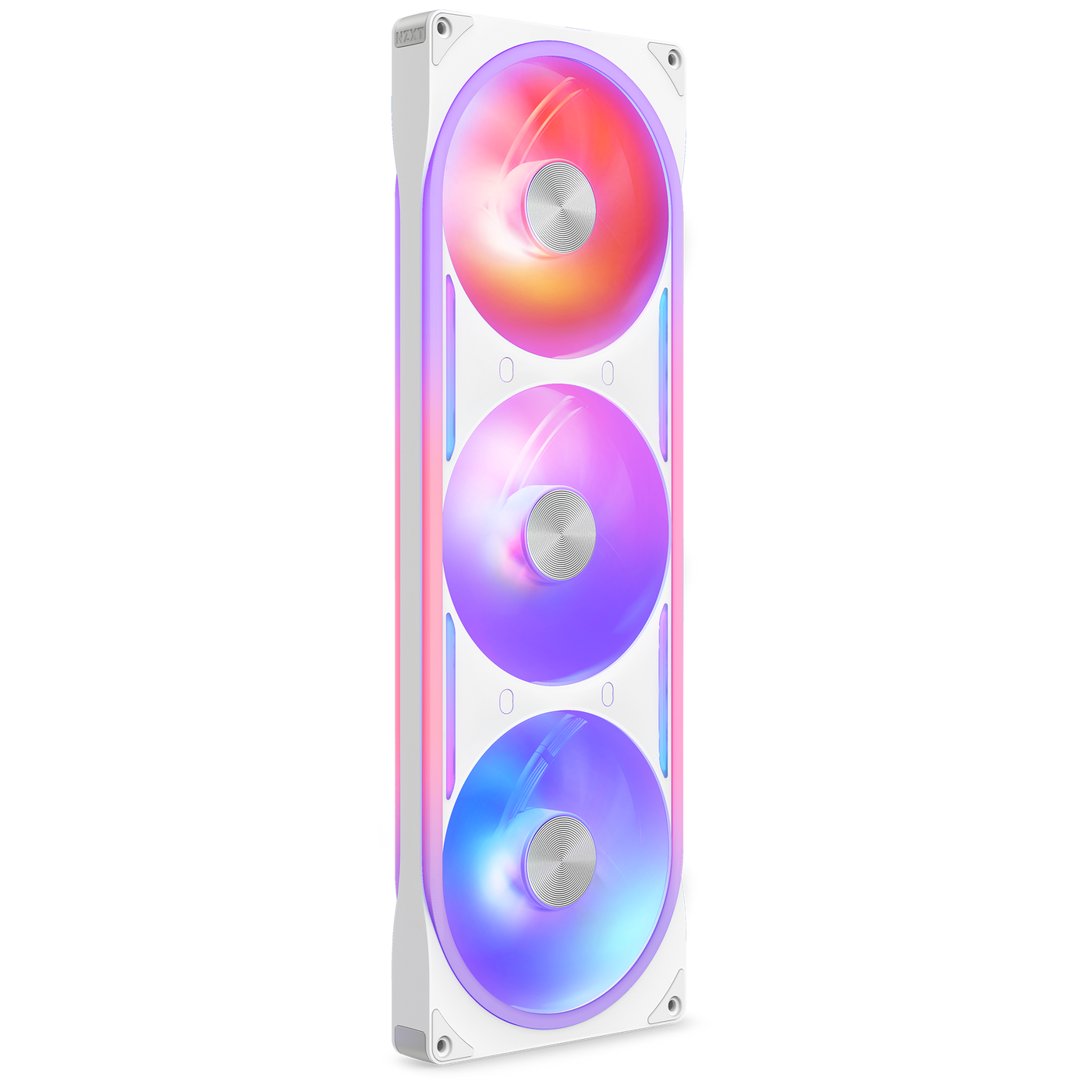 NZXT F360 RGB Core — 120 mm RGB case fans, three-pack, white