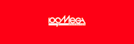 White text logo reading 100Mega Distribution on a solid red background.