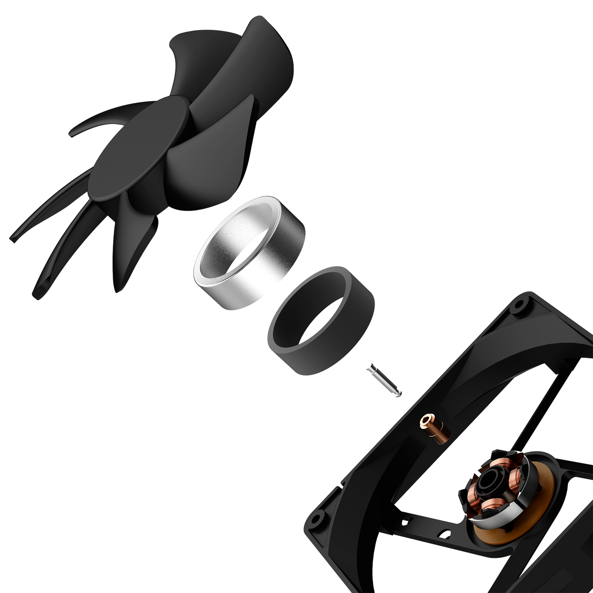 C1000 Gold Core exploded fan assembly
