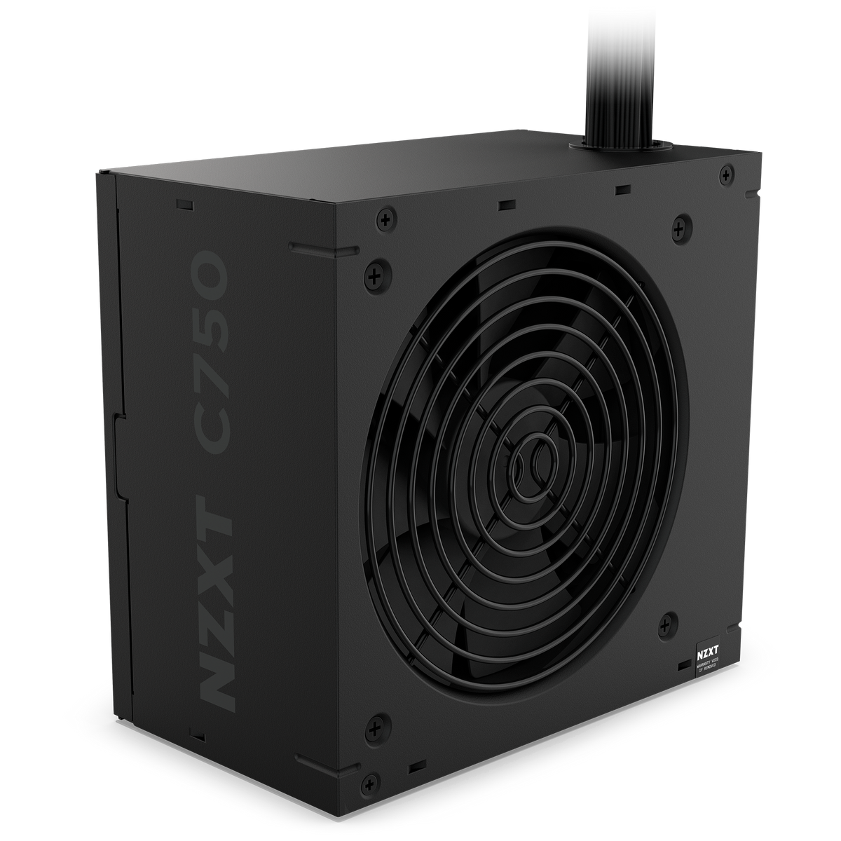 NZXT C750 Bronze power supply, three-quarter view