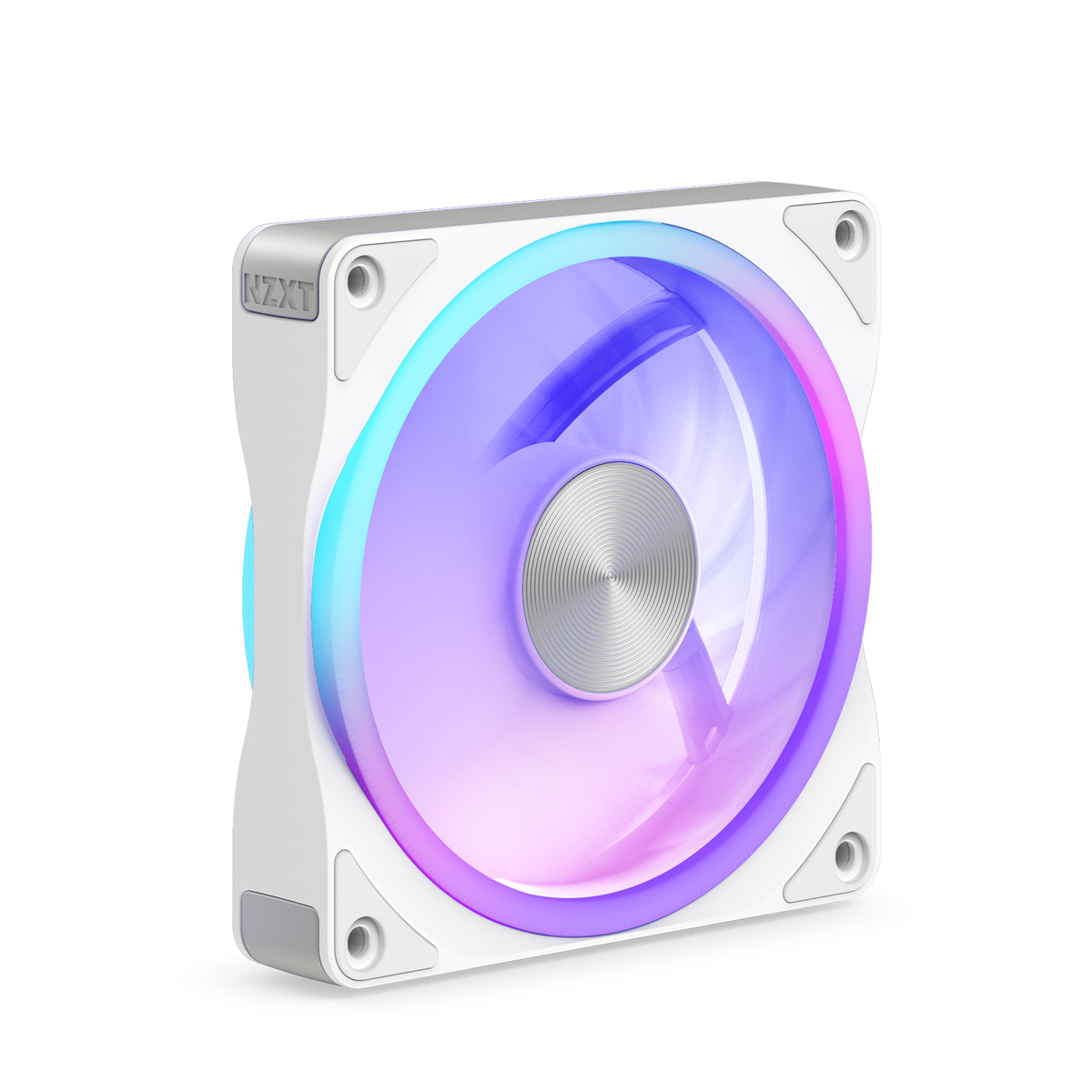 NZXT F120U white, front view