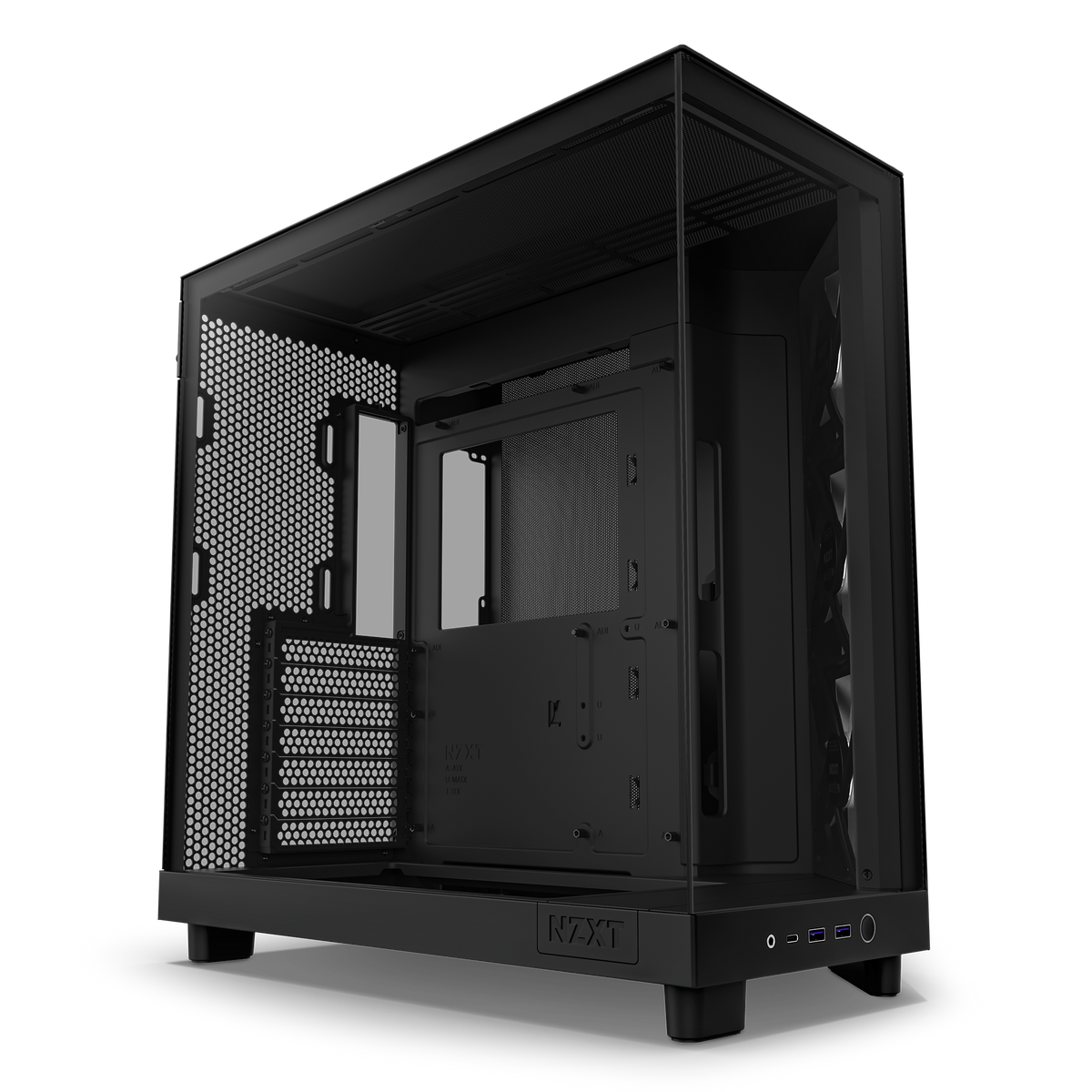 NZXT H6 Flow RGB black, front three-quarter view