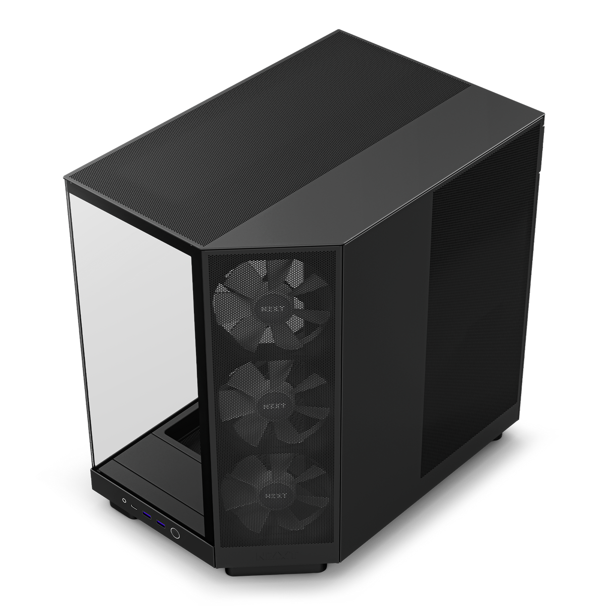 NZXT H6 Flow RGB black, top-down angled view