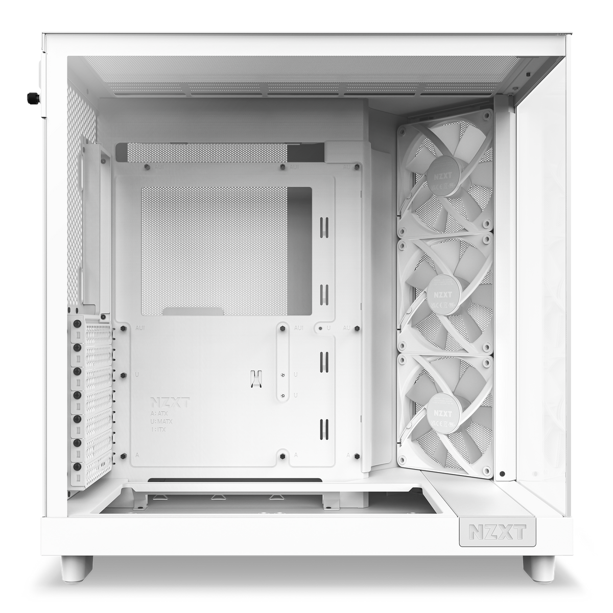 NZXT H6 Flow RGB white, interior layout