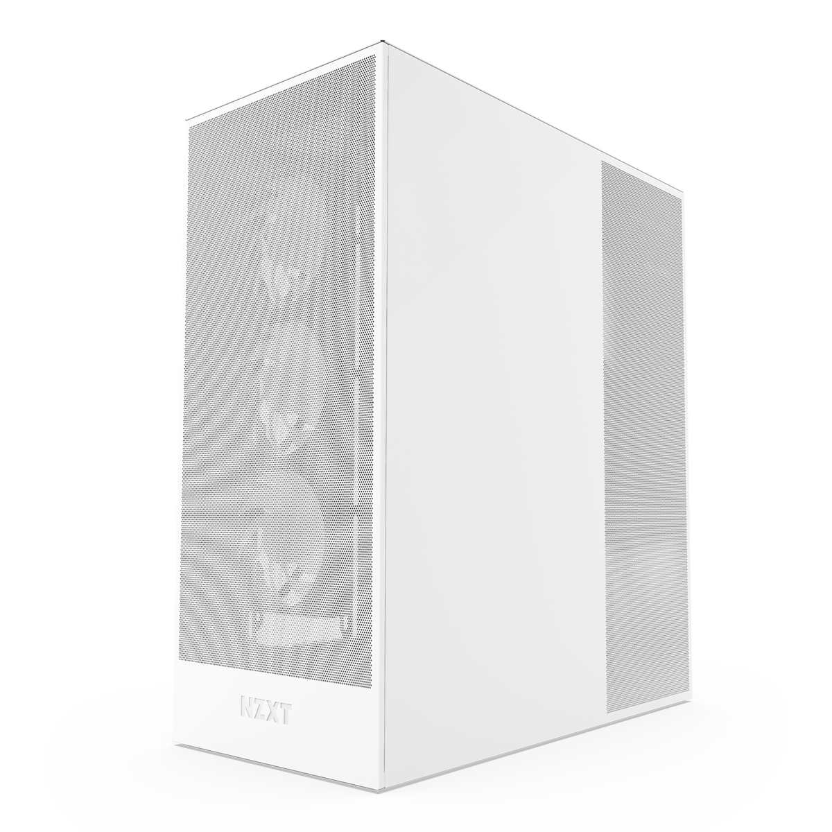 NZXT H7 Flow RGB white, front three-quarter view