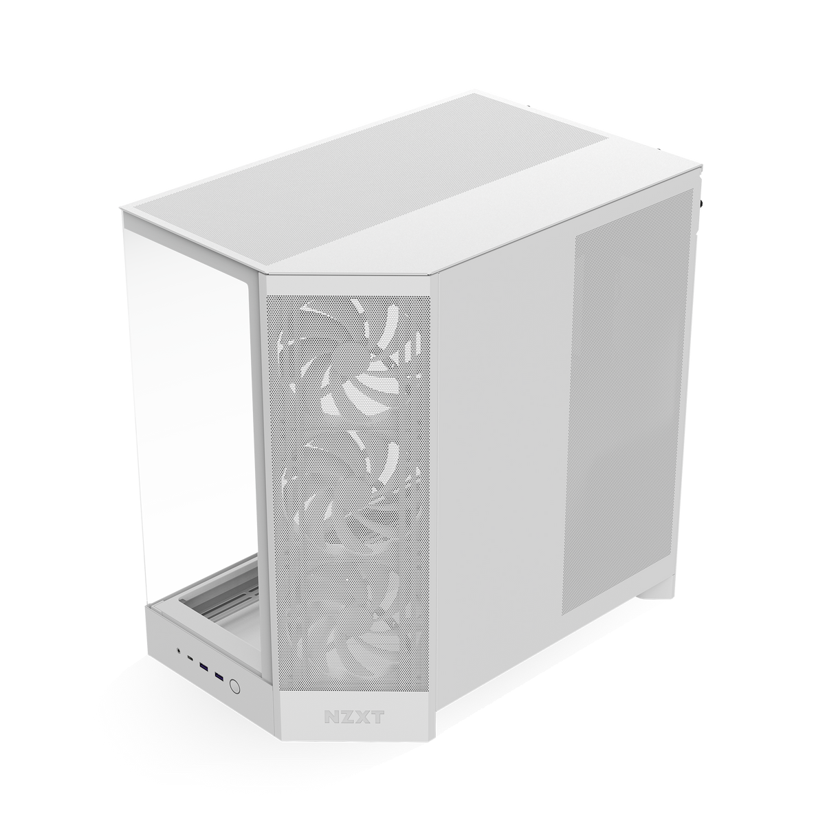 NZXT H9 Flow case in white, right side view