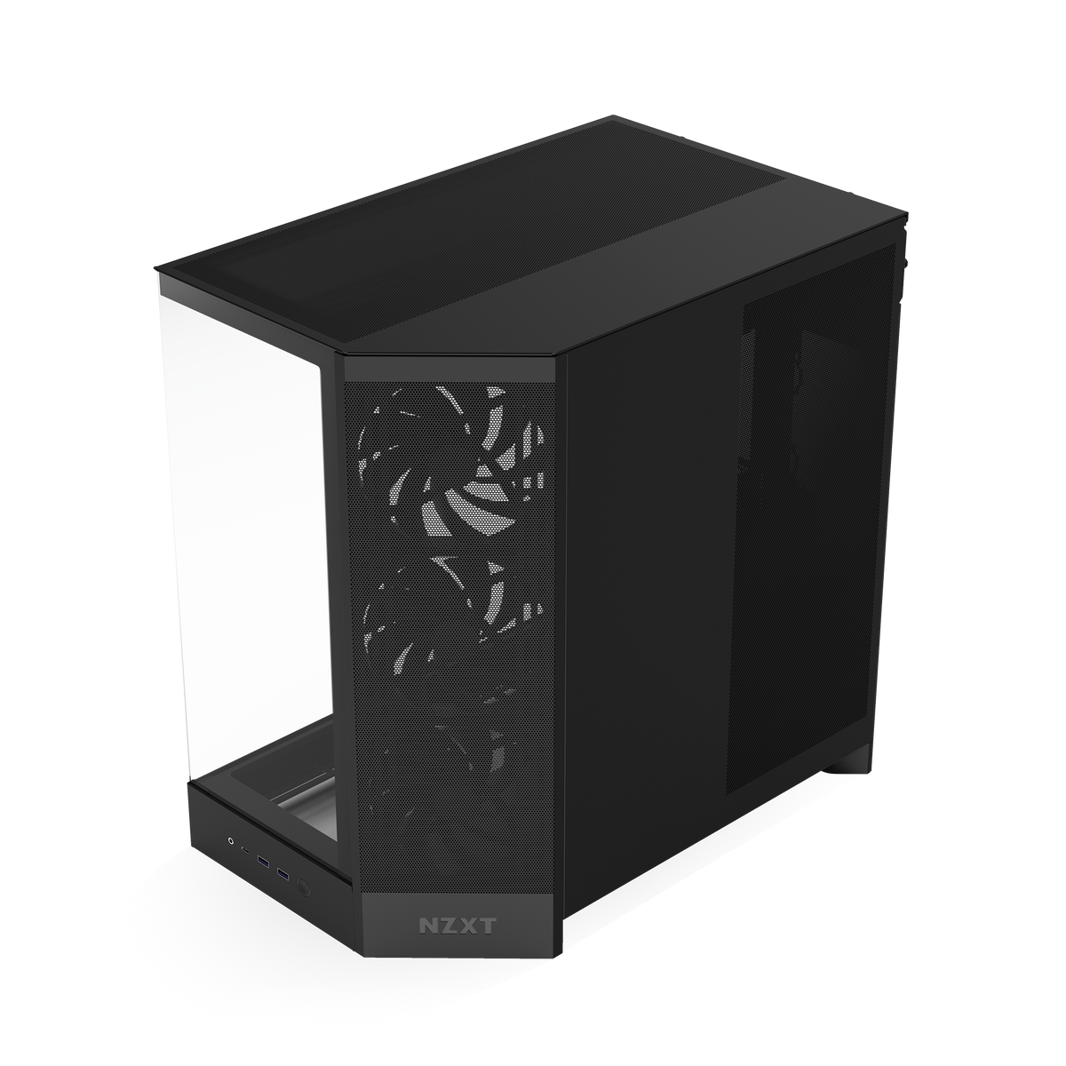 NZXT H9 Flow case in black, right side view